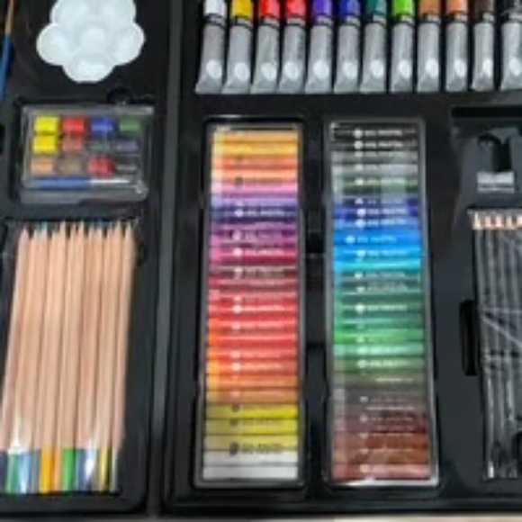 Daler Rowney Simply Art Kit - Oil & Acrylic Paints, Colored Pencils and Brushes - Picture 1 of 11